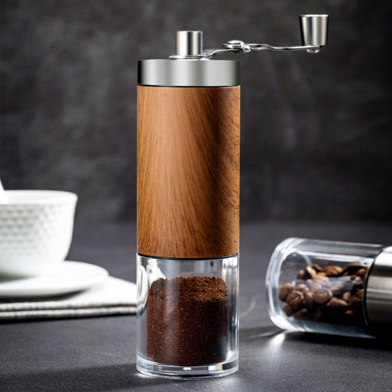 Handmade Coffee Grinder with Adjustable Ceramic Knob