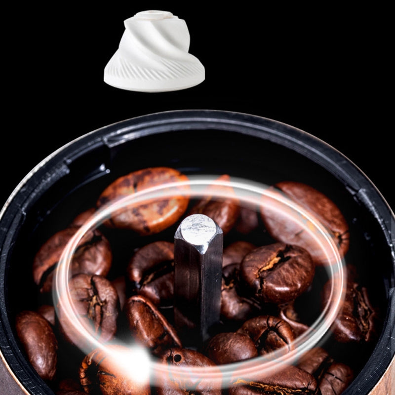 Handmade Coffee Grinder with Adjustable Ceramic Knob