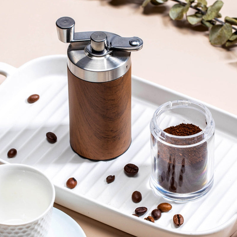 Handmade Coffee Grinder with Adjustable Ceramic Knob