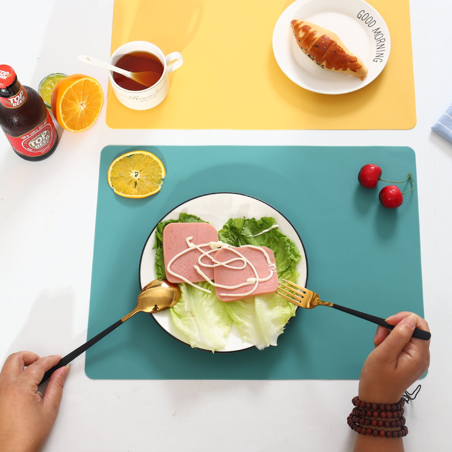 Silicone Dining Mat, Nordic Style 40*30 cm Table Mat